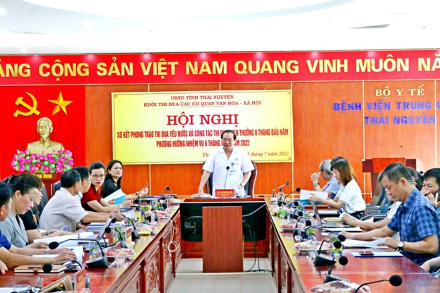 Khối thi đua các cơ quan Văn hóa - Xã hội: SƠ KẾT CÔNG TÁC THI ĐUA KHEN THƯỞNG 6 THÁNG ĐẦU NĂM