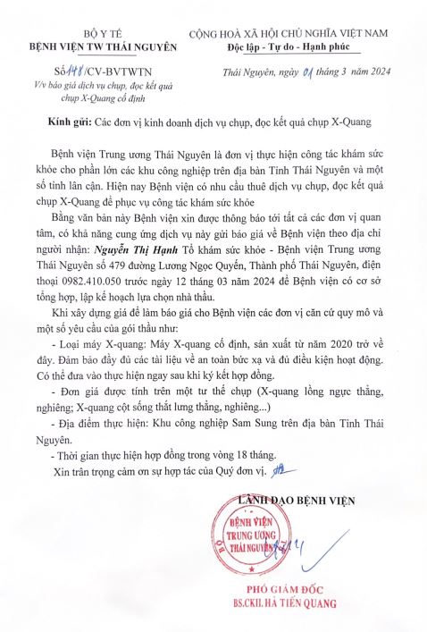 Yêu cầu báo giá dịch vụ chụp, đọc kết quả X-quang cố định (148)