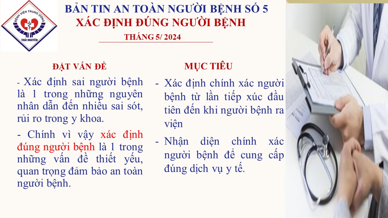 Bản tin an toàn người bệnh số 5